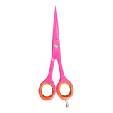 Tesoura De Cortar Cabelo Navalha 5,5 Rosa Cod 032