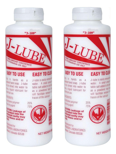 J-lube Un Concentrado Lubricante Manual Para Uso Veterinario