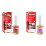 Kit Esmalte Lakesia Vermelho+ Rosa Lichia 9 Ml