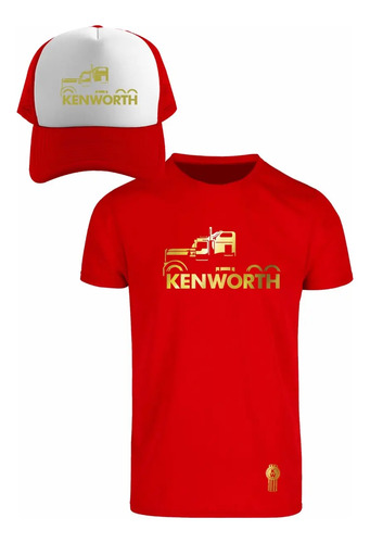 Kit De Playera + Gorra Modelo Kenworth Truck W900 Gold