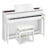 Piano Digital Hibrido Casio Gp310 Mueble Tabure Alta Gama Color Blanco