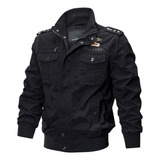 Chaquetas Con Cremallera Estilo Militar For Hombre