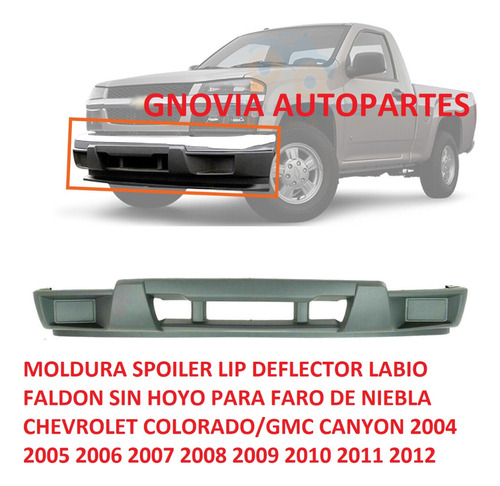 Moldura Defensa Delantera Gmc Canyon 2004 2005 2006 2007