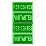 4 Señalamientos Fotoluminiscentes Residentes/visitantes