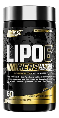 Lipo 6 Black Hers Uc Nutrex 60 Capsulas - Nutrex