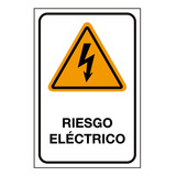 Autoadhesivo Señalética De Seguridad Riesgo Eléctrico 20x30