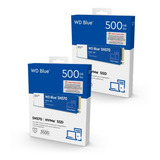 Pack 2 Ssd Interno Wd Blue Sn570 500gb M.2 Nvme 