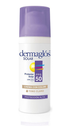 Dermaglos Protector Solar Fps 50 Facial Color Crema 50gr
