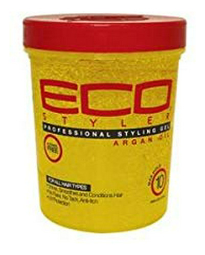 Gel Para Cabello - Eco Styling Gel Argan Oil Orange 32oz, Pa