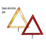 Triangulo Reflejante Base Aluminio Plegable Par Pv035