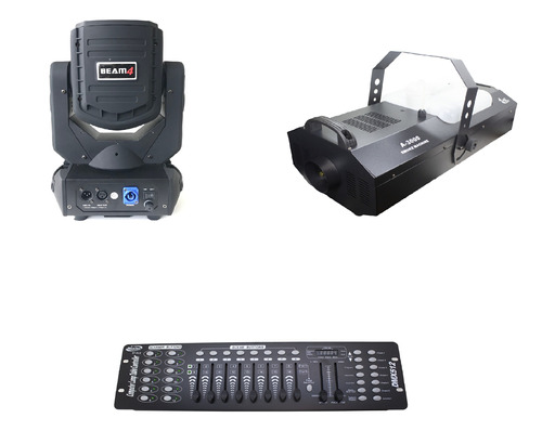 Kit 4 Moving Led 4x25w   Maquina De Fumaça 3000w   Dmx 512