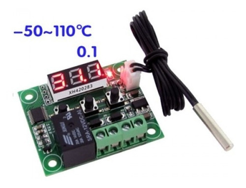 Termostato Digital 12v Con Rele Control De Temperatura W1209