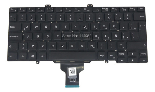 Teclado Dell Latitude 5400 5401 7400 3400 Latin Esp Negro