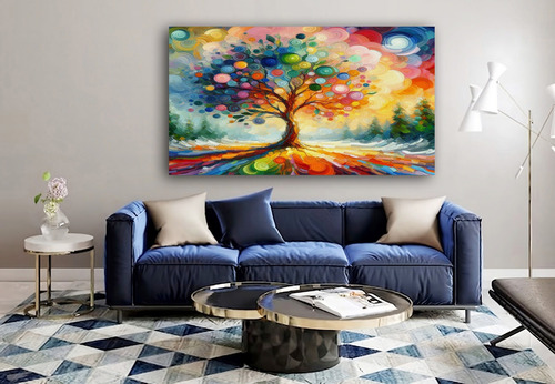 Cuadro Grande Arbol  Para Sala Comedor Alcoba 120x70 Cm