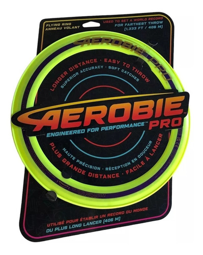 Aerobie Pro Aro Dinamico Frisbee Volador 33cm Diámetro 88400