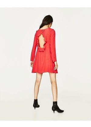 Vestido Marca Zara Coral