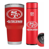 San Francisco 49ers Kit Termo Digital Más Termo 30oz 