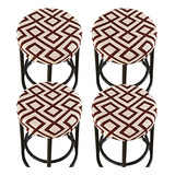 Stool Covers Round,4 Pack Stretch Round Bar Stool Cover...