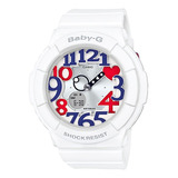 Reloj Pulsera Casio Baby-g Bga-130tr-7bdr, Para Mujer, Con Correa De Resina Color Blanco