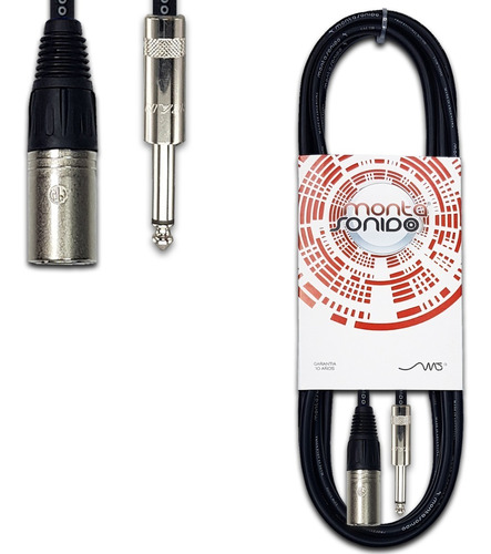 Cable Audio Canon Xlr Macho A Plug Ts Mono 8 Mts Neutrik