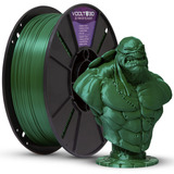 Voolt3d Pla V-silk Filamento Verde Militar 1kg