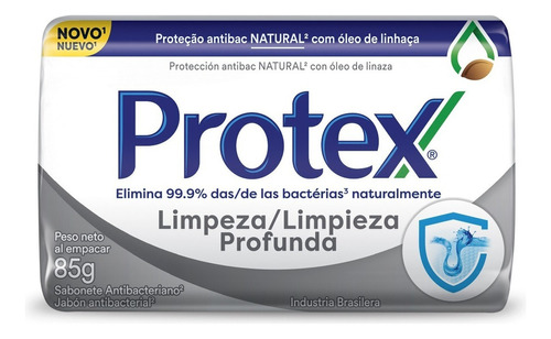 Sabonete Em Barra Protex Limpeza Profunda 85g