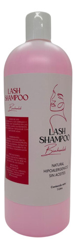 Lash Shampoo Rosa 1 Litro Limpiador De Pestañas