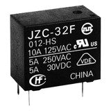 Rele Relay Jzc 32f 012hs Hf32f 10a 125vac 5a 250vac 30vdc