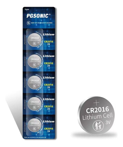 Batería De Litio Cr2016 3v (5 Uds.)