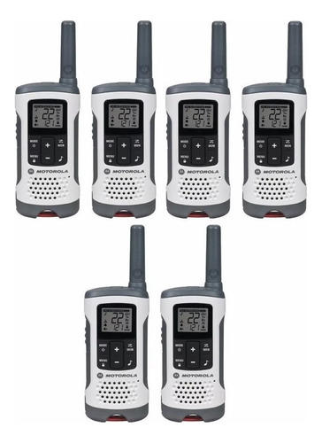 Kit 6 Radios Motorola T260 Con Auriculares Manos Libres