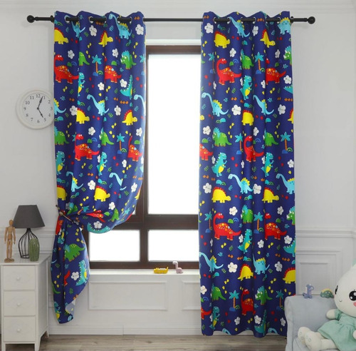 Set De Juego De Cortinas Blackout + Visillo; 230 X 140 Cm