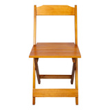 Kit 4 Cadeiras Dobrável Segura Para Mesa Bar - Madeira Pinus