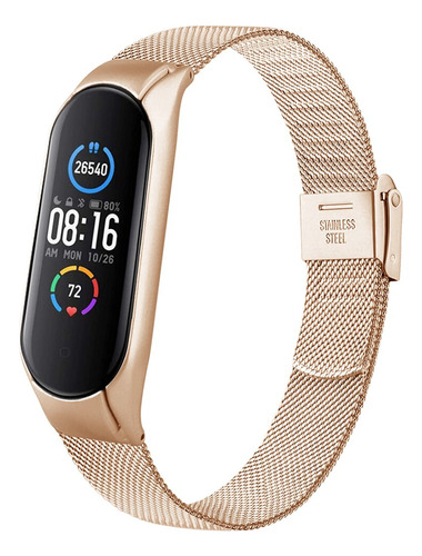 Correa Milanesa Para Xiaomi Mi Band Pulsera De Acero Inoxid