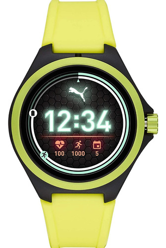 Puma Smartwatch   Pt9101  Unisex, Correa Silicon