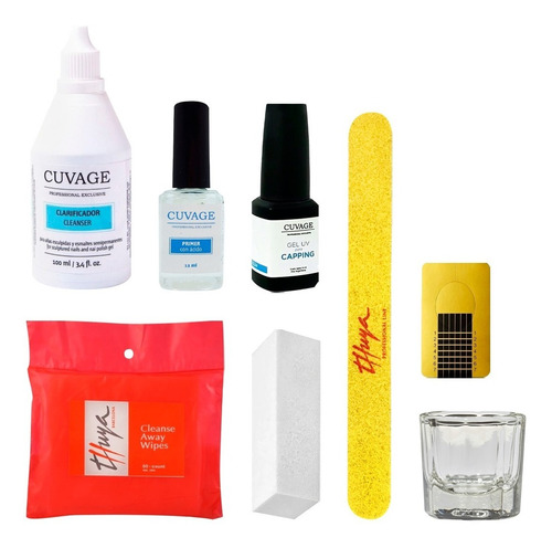 Kit Kapping Cuvage Nivelador De Uña Gel Capping Uv/led  