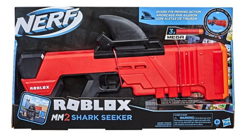 Nerf Roblox Edicion Rifle Shark Seeker Con Codigo Virtual