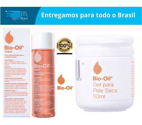 Kit Bio-oil 125ml + Gel Bio-oil 50ml Cicatrizes Estrias