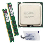 Cpu Core 2 Quad Q6600 2.4ghz 8mb Fsb 1066 + Ddr2 4gb 800mhz