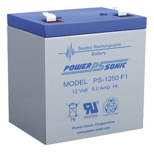 Batería Power Sonic 12v 5ah, Para Respaldo Agm / Ps-1250-f1