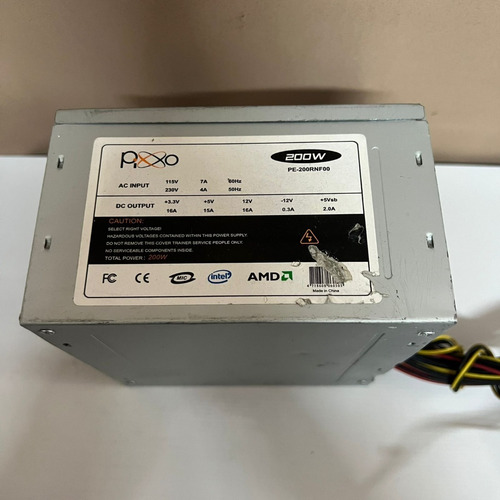 Fonte Nominal Pixxo Mod: Pe-200rnf00 24pinos 200w Sata Atx