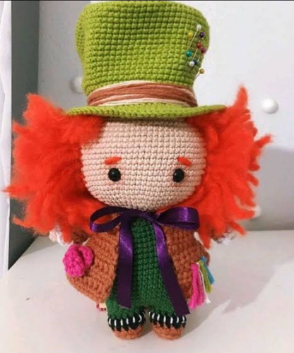 Bonecos Disney Amigurumi Chapeleiro Maluco