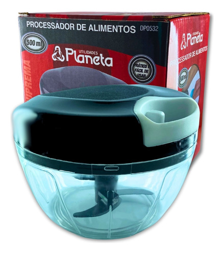 Triturador Manual Processador Alho Picador 500ml 3 Lâminas