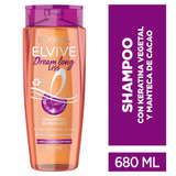  Shampoo Dream Long Liss 680ml Elvive Keratina Vegetal Y Manteca De Caco