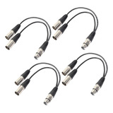 4x Xlr A Doble Xlr Cable Divisor De Micrófono Equilibradoz A