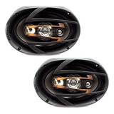 Alto Falante Hurricane 300 Rms Qr69 6x9 Polega Quadriaxial Cor Preto