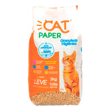 Areia Granulado Higienico Cat Paper 3kg X 3kg De Peso Neto  Y 3kg De Peso Por Unidade