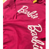 Buzo Hoodie Canguro Barbie Rosa Chicle