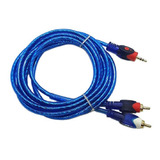 Cable Mini Plug 3.5 A 2 Rca Audio 5 Metros Premium
