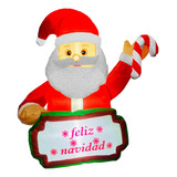 Inflable Navideño Mini Santa Claus Feliz Navidad 1.2m