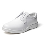 Zapato Blanco Doctor Piel Borrego Baraldi Confort 800 Comodo